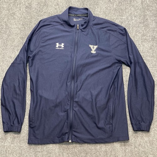 Under Armour Challenger Track Jacket Mens XL Blue Yale Bulldogs Fitted