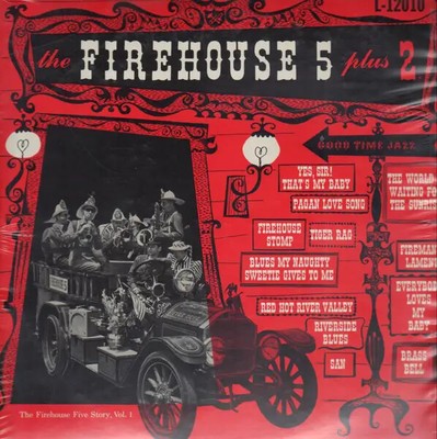 LP Firehouse Five Plus Two The Firehouse Five Story, Vol. 1 good time jazz