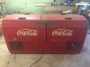 old metal coca cola coolers
