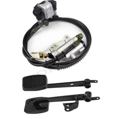 Rear Hydraulic Brake Caliper +Brake Clutch Pedal Go Kart Drift