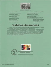 Souvenir Page Diabetes Awareness US 3503 SP1401