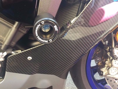 MGS Frame Protector Bobbin Kit For Yamaha YZF-R1 / R1M (2015-2024) – CNC Machined, UK-Made