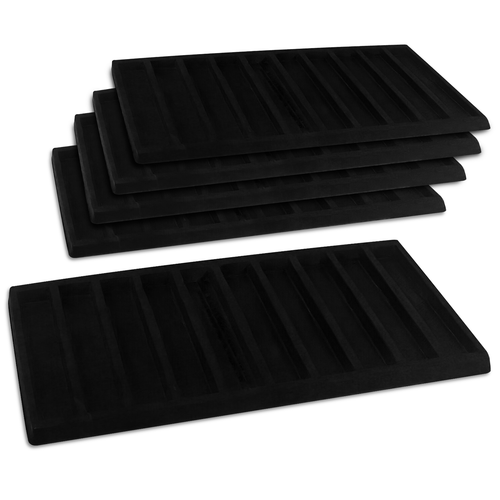 Neuartige Box 5 Packungen Schmuck Aufbewahrung Tablett Einsätze - verschiedene Größen - Organizer Pad - Bild 1 von 69
