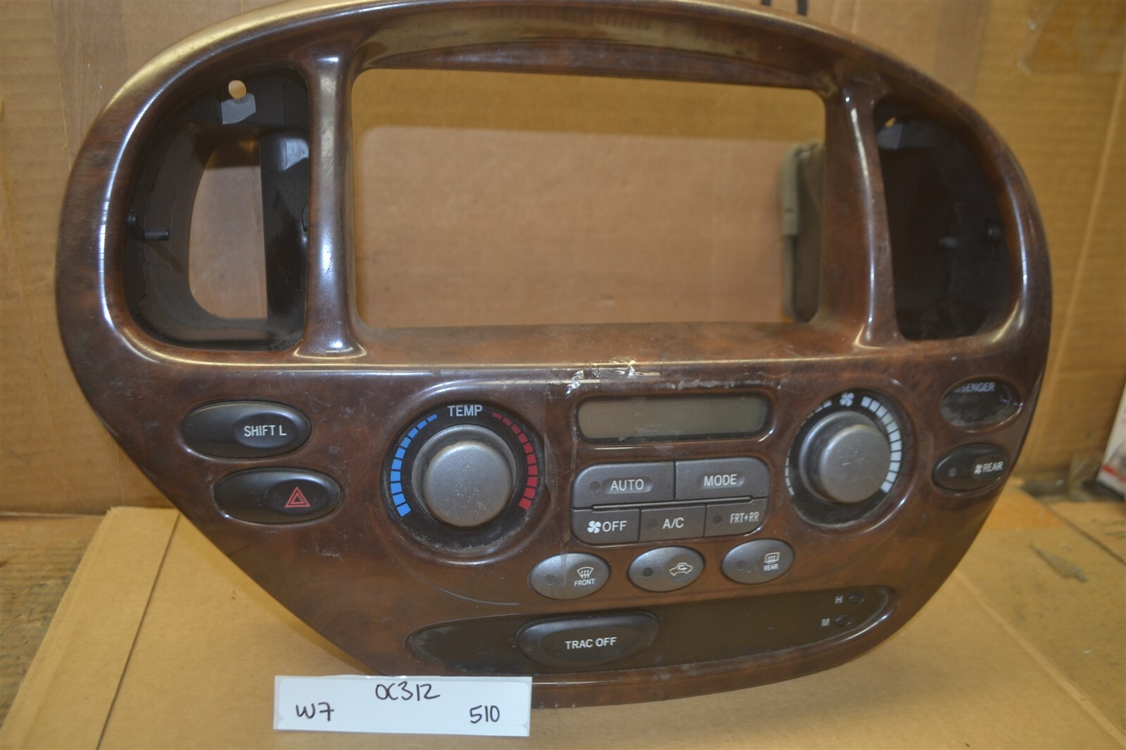 0507 Toyota Sequoia AC Temperature Climate Control 840100C512 Bezel