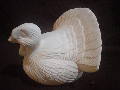 C660 - Ceramic Bisque 4'' X 4'' X 4'' Turkey - Ready to Paint