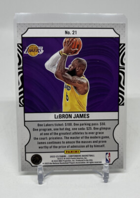 2022-23 Panini Contenders LeBron James Game Night Ticket #21 | eBay