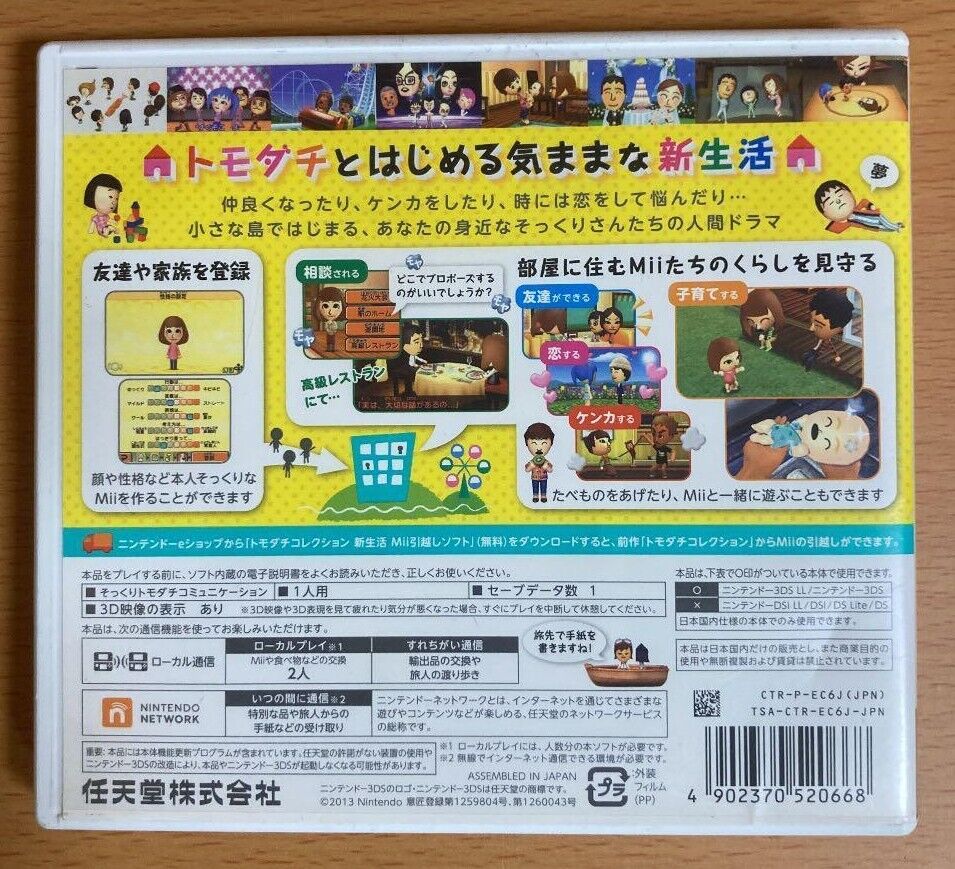 Nintendo Tomodachi Life - Simulation Game - Nintendo 3ds : : Video  Games