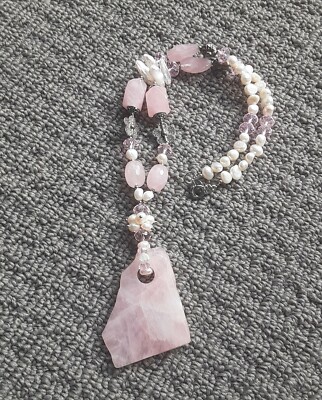 Artisan Rose Quartz Necklace