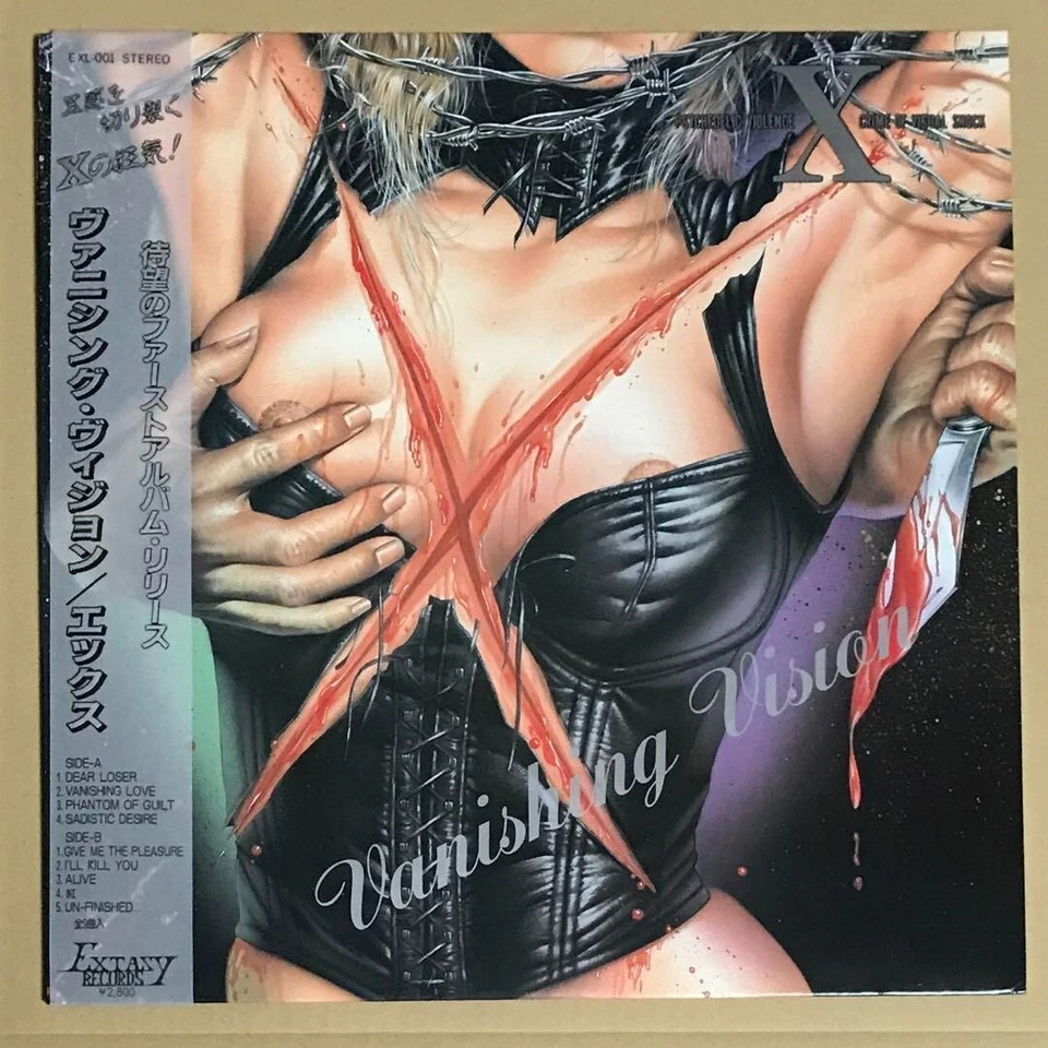 X / Vanishing Vision 1988 LP виниловые экстази пластинки KURENAI Yoshiki, Hide X ЯПОНИЯ - Изображение 4 из 4