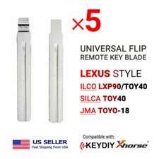 5x Flip Remote Key Blades Xhorse Keydiy Remotes Lexus Type Lxp90toy40 Toyo-18