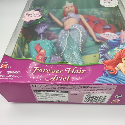 Disney Forever Hair Arielle Prinzessin Puppe 2004 Neu im Karton schwer zu finden (Verpackungsschaden) - Bild 11 von 24