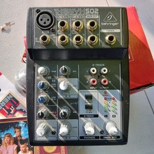 Behringer Model XENYX502 Stereo Mixer Works Great No Power Supply Included