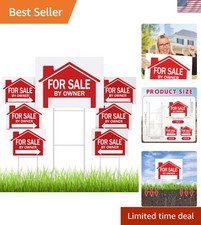 Weatherproof Open House Yard Signs with Enhanced Visibility - 7 Pcs Included