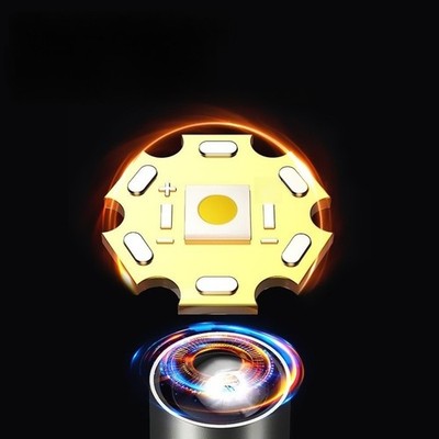 LED Taschenlampe White Beam Technologie dreifache Lichtquelle 500m Sichtbarkeit