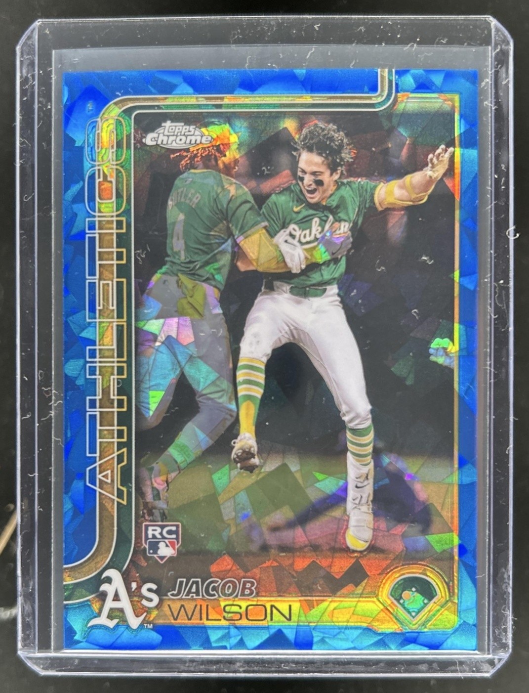 2025 Topps Chrome Sapphire Jacob Wilson Image Variation RC Rookie #96 Athletics