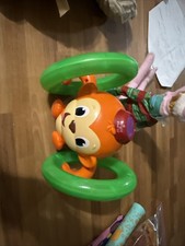 Bright Starts Roll Glow Monkey Toy Play To Learn Lights Baby Crawling Musical
