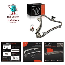 Precision Engine Timing Chain Kit W/Tensioner for Toyota & Lexus Vehicles 6PCS