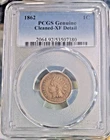 1862 Indian Cent - PCGS XF Detail - Genuine Cleaned