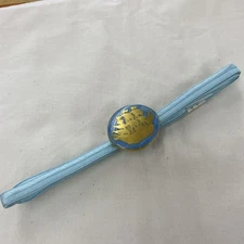 6329 Hiromi Sugino Porcelain Obi-dome Light blue obi-jime Golden decoration