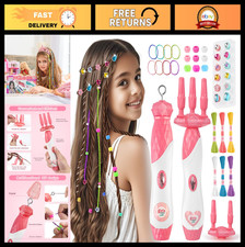 DIY Hair Salon Toys for Girls, Automatic Hair Braiding Machine Rope Braider wi
