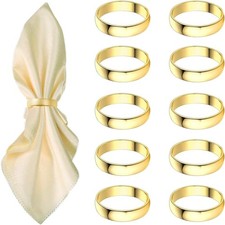 Metal Napkin Ring for Table Settings Wedding Christmas Party Dinner Table, 