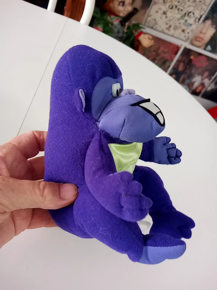 De colección Zyrtec Púrpura Gorila Ape Peluche Publicidad Farmacéutica Pfizer 2000 Foto 3 de 4