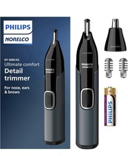 Philips Norelco Nose Ear Eyebrow Trimmer NT3600/62 Washable No Pull NEW