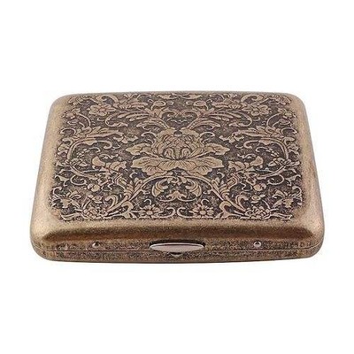 Metal Cigarette Case Box Tobacco Holder Vintage for 20pc King Cigarettes