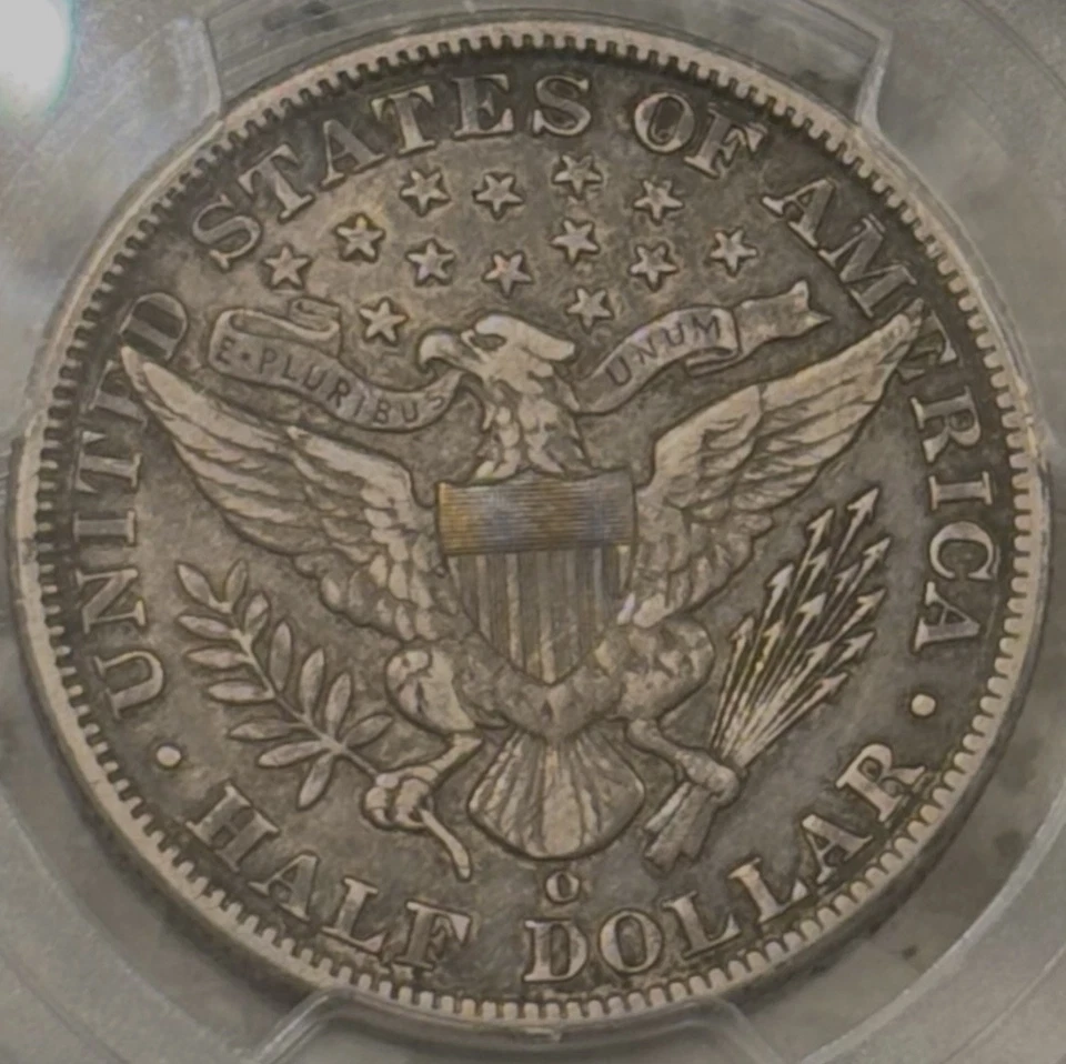 1893-O Barber Half Dollar 50c PCGS XF45 Original BETTER STRIKE 🔥 - Image 4 of 4
