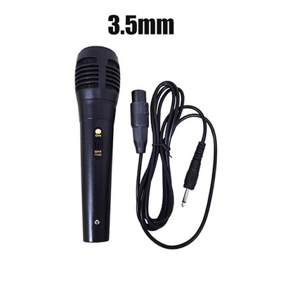 Karaoke Mikrofon dynamischer Gesang für Lautsprecher 3,5/6,5 mm kabelgebunden Handmikrofon