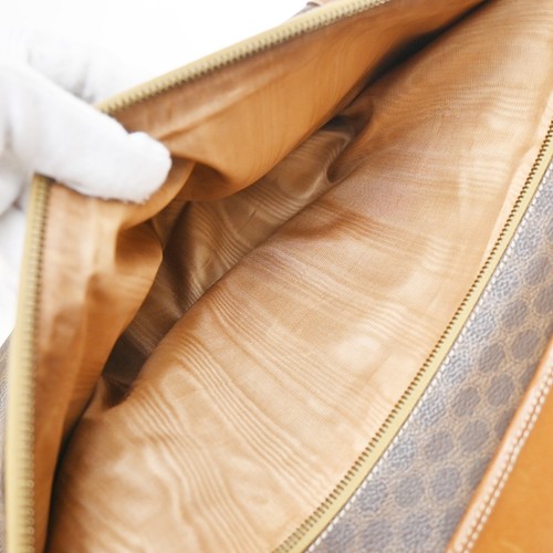 CELINE Logo Macadam Pattern Travel Hand Bag PVC Leather Brown GHW Italy 65KA677 - Picture 18 of 18