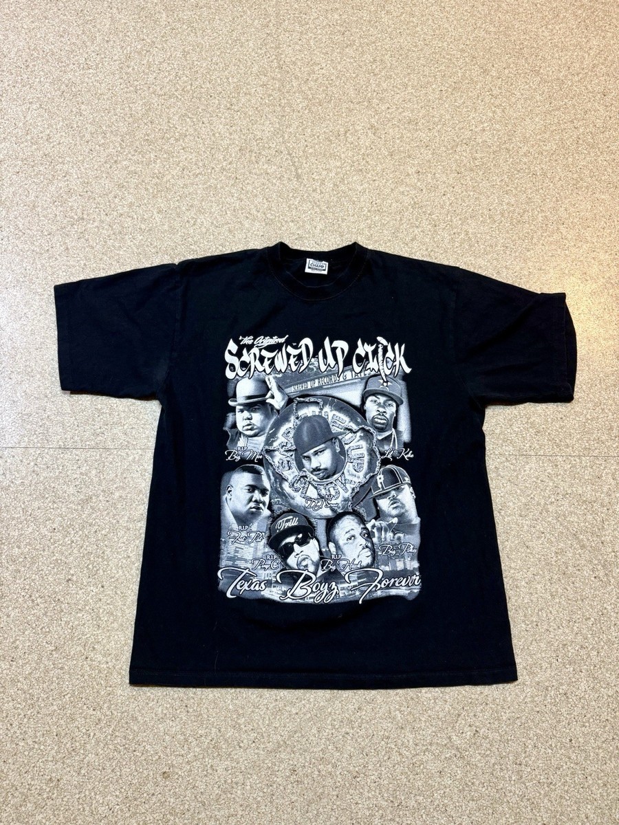 Vintage Screwed Up Click DJ Screw Pimp C Rap Tee Houston Texas