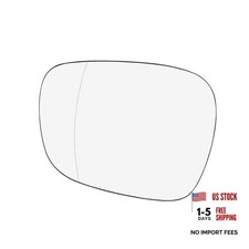 Wide Angle Mirror Glass Heated with Backing Plate Driver Left Side Rearview