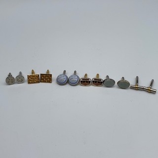 Vintage Cufflinks Job Lot 6 Pairs Ford Burlington Enamel Mixed Designs