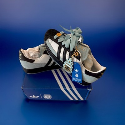 Rare! Adidas Argentina Superstar Sneaker Size 6 US DS Rare 100% Authentic!!!