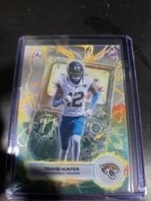 Travis Hunter 2025 Topps Resurgence Voltaic Rookie Card # VT-13 Jaguars. rookie card picture