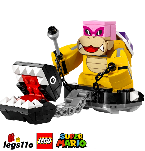 ん LEGO Super Mario - Roy Koopa & Chain Chomp Chariot NEW 165pcs