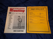 RARE 1971 NWA Wrestling Souvenir Program #30 w/Match Sheet DUSTY RHODES  WWF/WWE