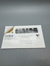 Color Street Nail Polish Strips BROADWAY GLIMMER Black Retired FREE SHIPPING