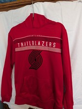 Portland Trail Blazers Red NBA Basketball Hoodie Kid Sweatshirt Youth Medium AD