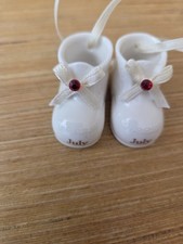 Russ Genuine Porcelain July Birthstone Baby Booties