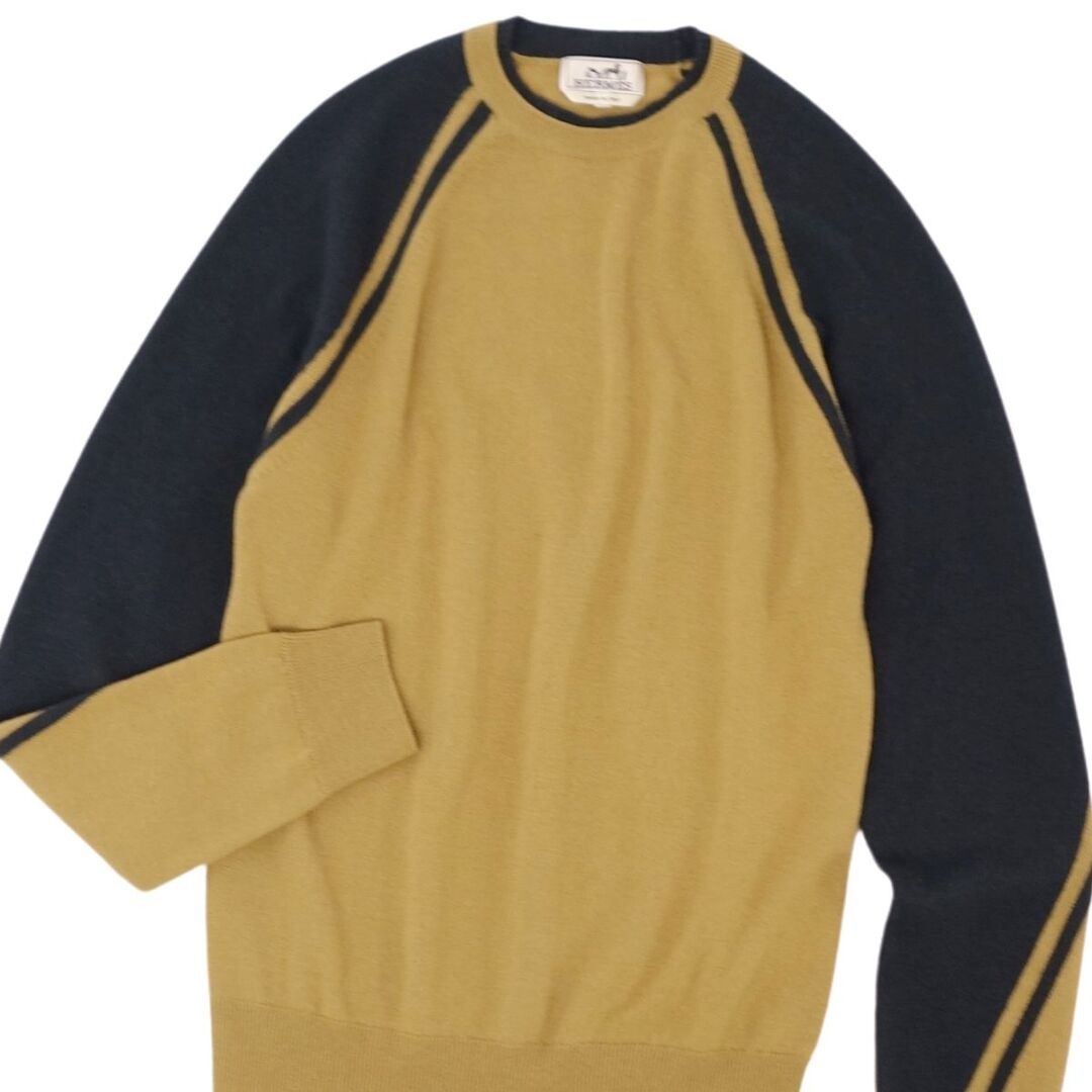Hermes Men's Knit 22AW Sweater Long Sleeve Wool Cashmere Tops S Used MOLO-0 thumbnail 2