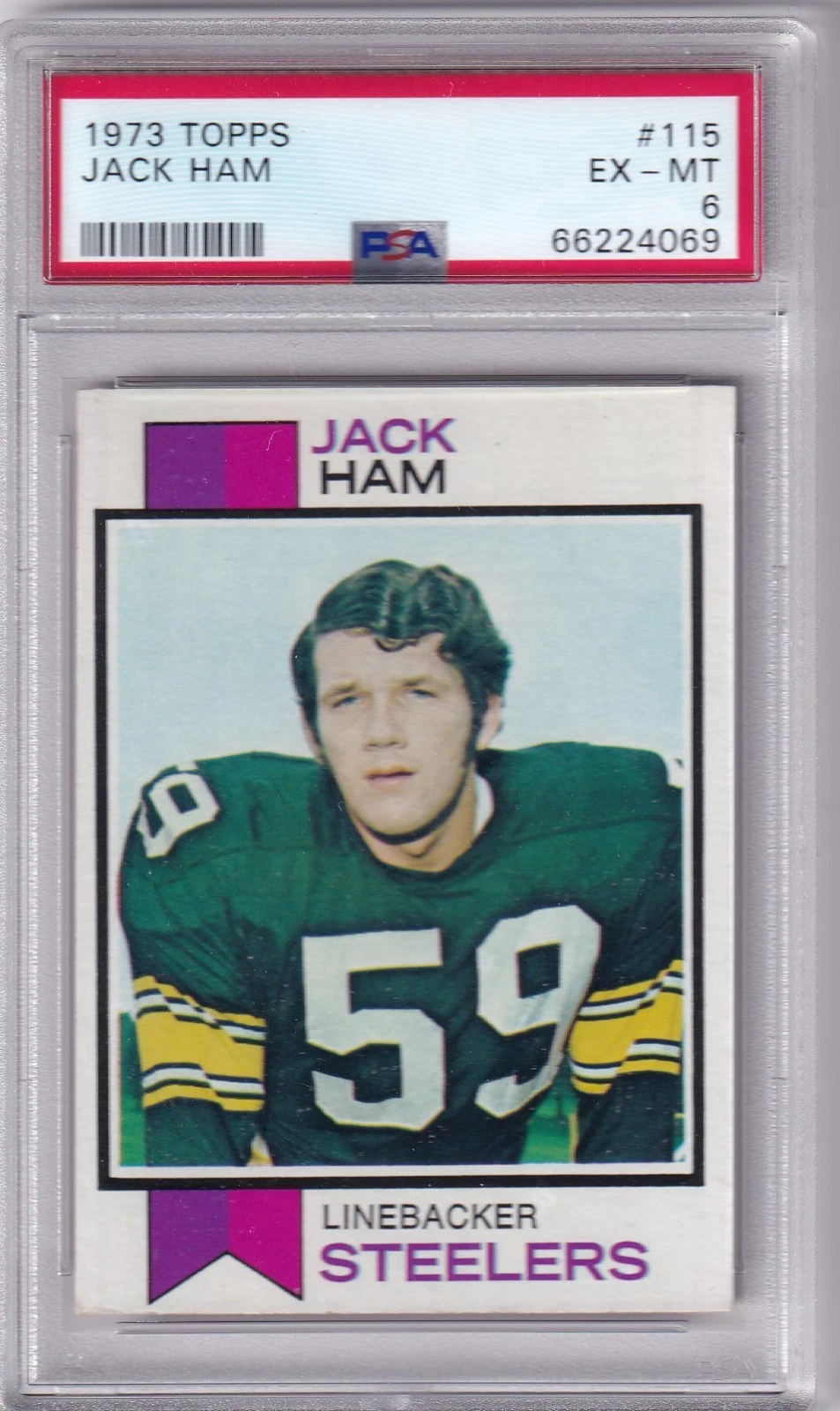 Deal for 1973 Topps Jack Ham #115 RC PSA 6