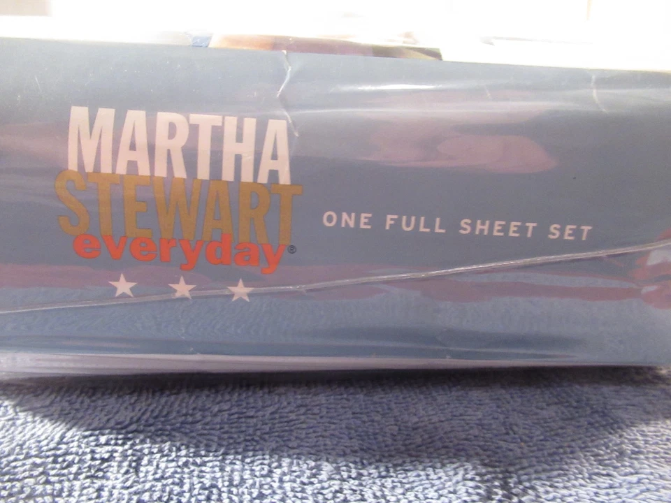 Vintage Full Size Sheet Set Martha Stwart White K-Mart Factory Sealed Bedding - Image 4 of 4
