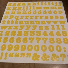 Creative Memories ABC/123 10x10 Yellow Bold Style