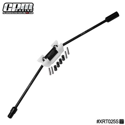 GPM 4140 Medium Carbon Steel Center Driveshaft Set For TRAXXAS 1/6 XRT 8S 7755