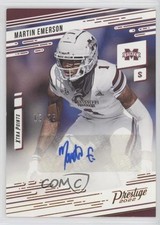 2022 Panini Chronicles Draft Picks Bronze 13/25 Martin Emerson #PX-MEM Auto 12jy