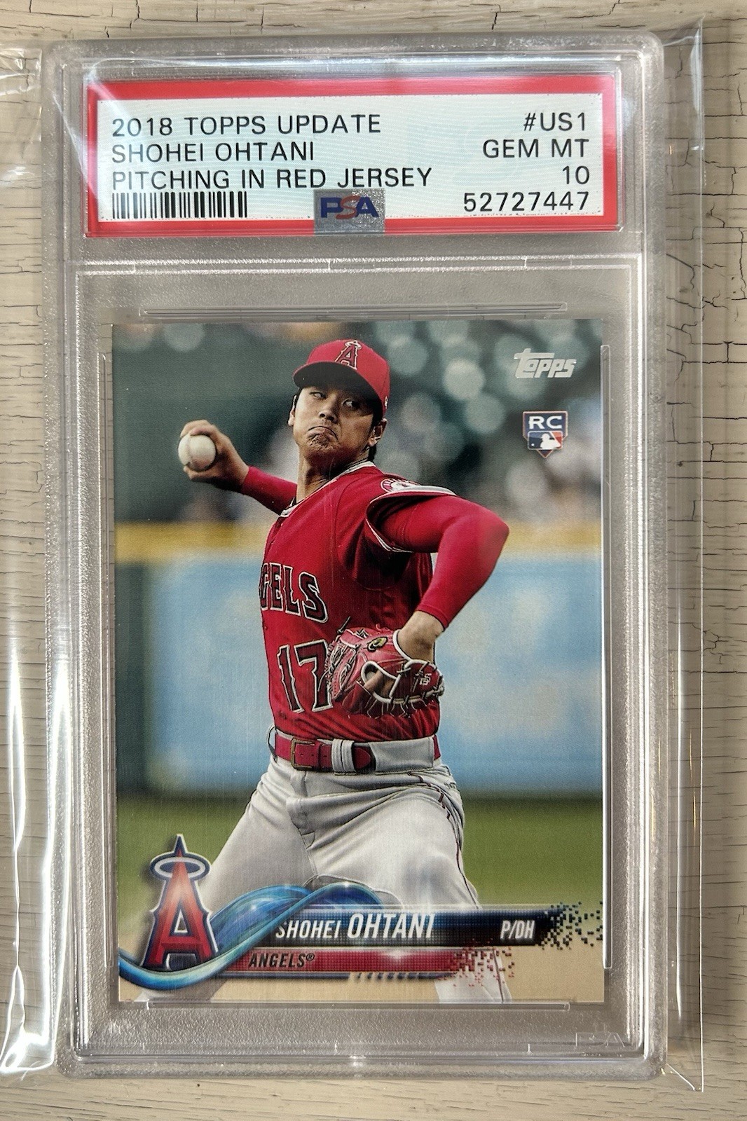 2018 Topps TOPPS UPDATE #US1 Shohei Ohtani front