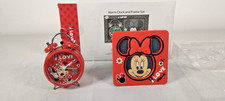 minnie mouse alarm clock and picture frame