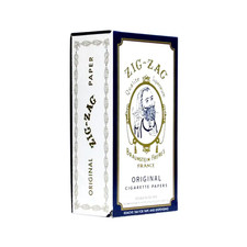 1 BOX of 24 PACKS - ZIG ZAG ORIGINAL WHITE ROLLING PAPERS - FREE SHIPPING